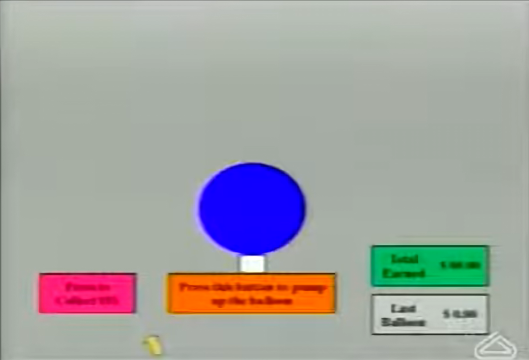 Original BART interface from Lejuez et al. 2002